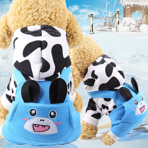 PUOUPUOU Cute Dog Clothes Winter Pet Dog Clothes For Small Dogs Coat Cotton Ropa Perro Cute Thicken Warm Dogs Clothing XS-XXL