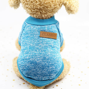 Classic Warm Dog Clothes Puppy Pet Cat Clothes Sweater Jacket Coat Winter Fashion Soft For Small Dogs Chihuahua XS-2XL