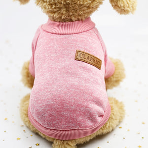 Classic Warm Dog Clothes Puppy Pet Cat Clothes Sweater Jacket Coat Winter Fashion Soft For Small Dogs Chihuahua XS-2XL