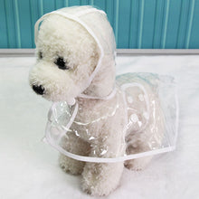 Load image into Gallery viewer, Waterproof Transparent Raincoats XS-XL Dog Raincoat Spring Summer Rain Coats Dog Light Clothes Pet Accessories Puppy Rain
