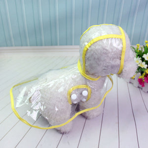 Waterproof Transparent Raincoats XS-XL Dog Raincoat Spring Summer Rain Coats Dog Light Clothes Pet Accessories Puppy Rain