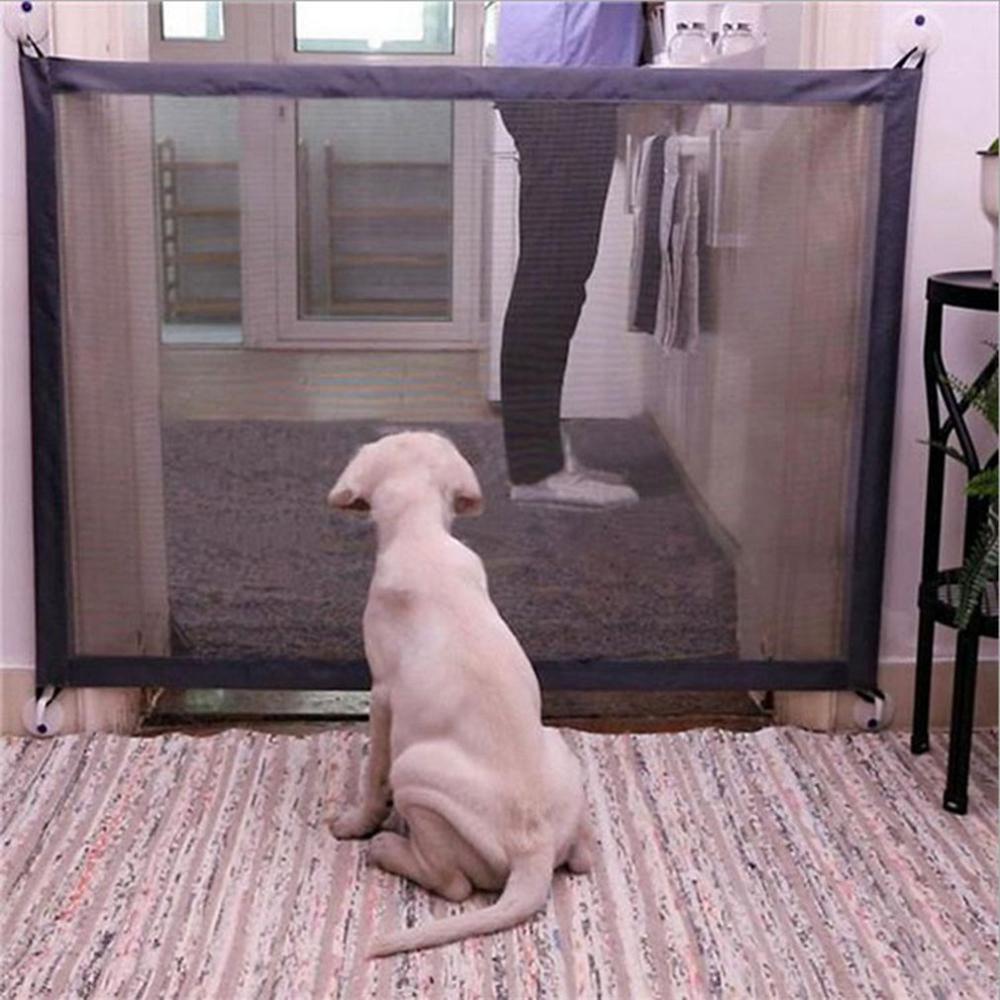 Pet Cloth Guard Magic Door For Dog Isolation Net Portable Folding Pet Fence Dog Barrier Safety Fence Portable Folding Protection