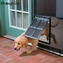 Load image into Gallery viewer, Lockable Plastic Pet Dog Cat Kitty Door for Screen Window Security Flap Gates Pet Tunnel Dog Fence Free Access Door for Home
