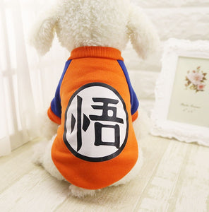 Dragon Ball  Style  Pet Coat  Warm Cotton Shirt for dogs cats puppies Lovely Pets Apparel Costume